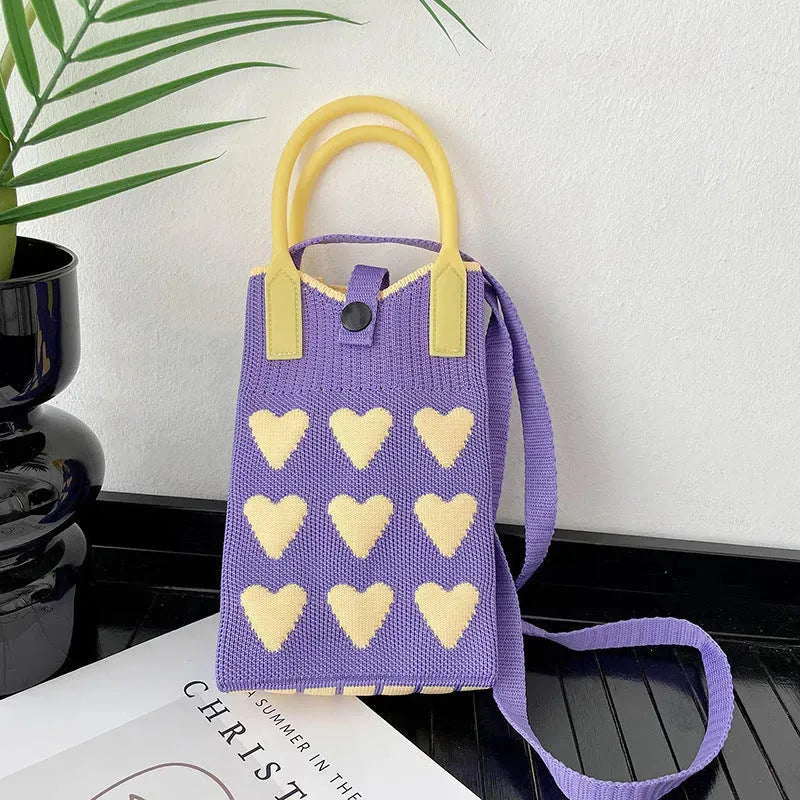 Love Mini Knit Shoulder Crossbody Bag - Bella Enchanté